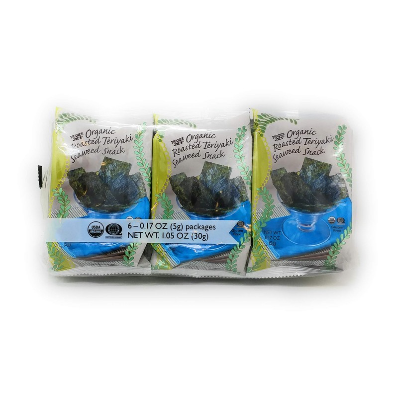 Trader Joe's - Organic Roasted Teriyaki Seaweed Snack (6-0.17 oz