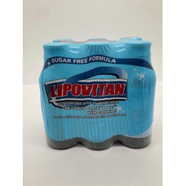 LIPOVITAN VITAMIN DRINK DIETARY SUPPLEMENT SUGAR FREE 6 PACK 3.3OZ