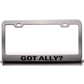 Custom Brother - GOT Ally? Female Girl Name Metal Car SUV Truck License Plate Frame Ch t81