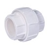 Midline Valve PVC Union Coupling Pipe Fitting 3/4'' FIP White