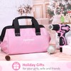 FASTPRO 175-Piece 12V Pink Drill Set, Cordless Lithium-ion Driver and