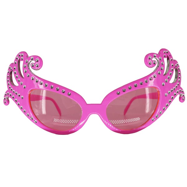 Pohotobooth Props Ltd Pink Fancy Dame Edna Style Novelty Sunglasses
