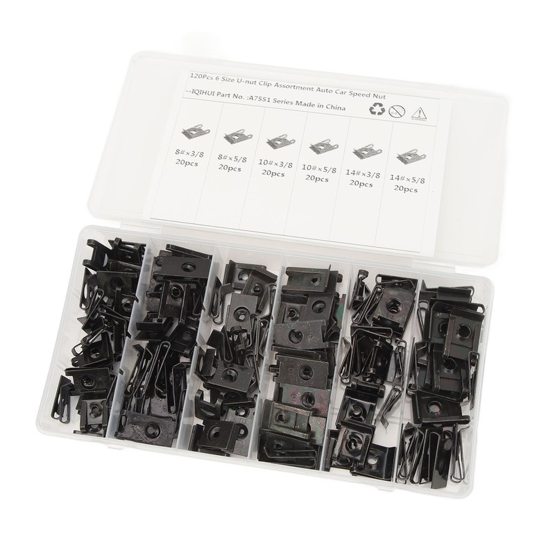 U Nut Clip Kit Stable Fixing High Strength 6 Size