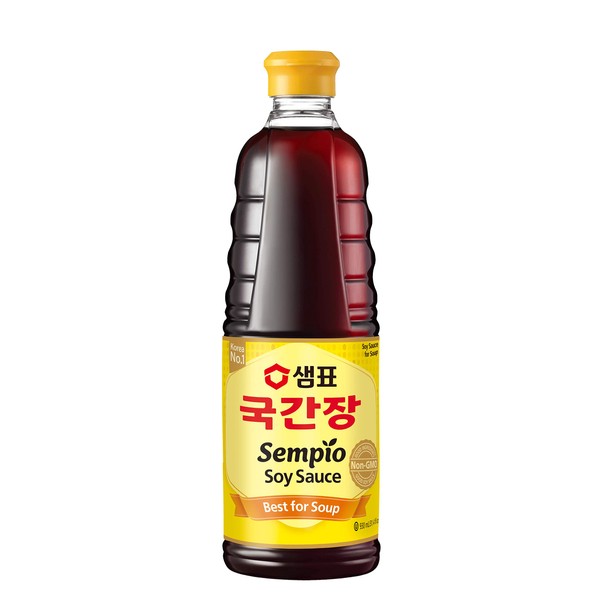 Sempio Soy Sauce for Soup, 29.08 Fl oz, 860mL (Non-GMO, Kosher)