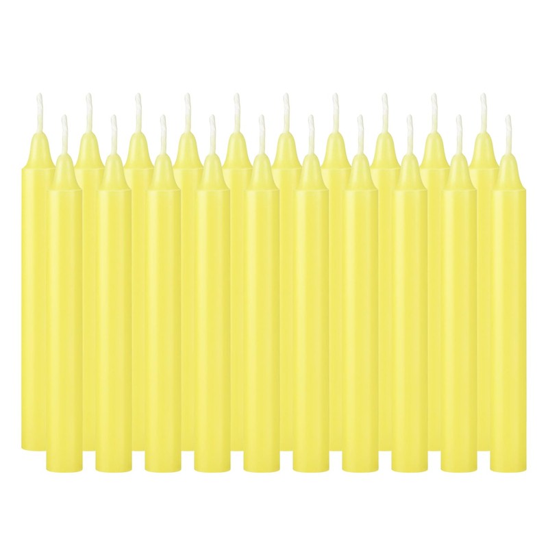 20pcs 4-inch Taper Candles Smokeless Long Burning Candles for Daily,