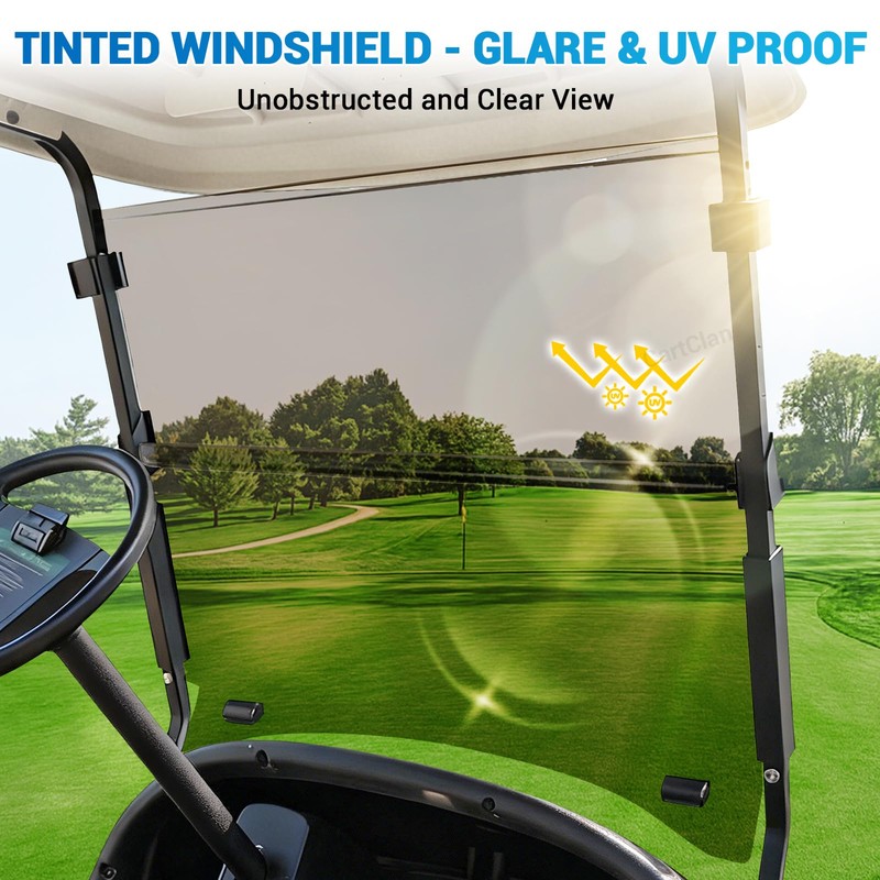 CartClan Golf Cart Windshield, Club Car Windshield for 2004-Up Precedent,