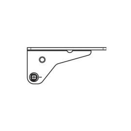 Truth Hardware Assembly Truth Snap On Stud Type Casement Operator Bracket Left Hand 39-22
