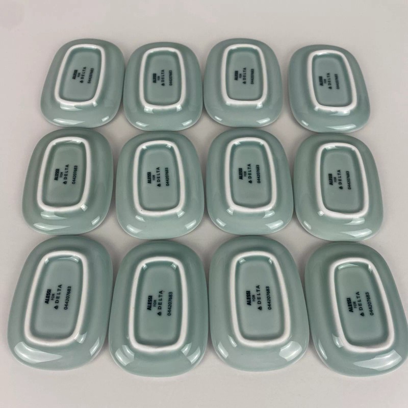 Lot of 12 DELTA AIRLINES ALESSI Small/Mini Asian Plate 3.5"