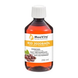 Meavita Gold Jojoba Oil – Pure Cold Pressed Oil, 1 Ökop Certified, 250 ml