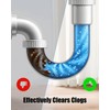 10 PCS Drain Snake Drill Attachment, Drain Cleaner Combination Cutter