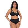 Ulla Popken Women's Truyou Underwired Bra Transparent Lace Cup C-F
