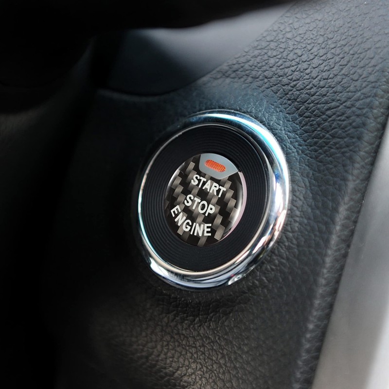 TOMALL Car Engine Start Button Cover Trim Compatible For Nissan