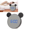 Mirror Alarm Clock 2 Level Brightness Adjustment Ear Design LED
