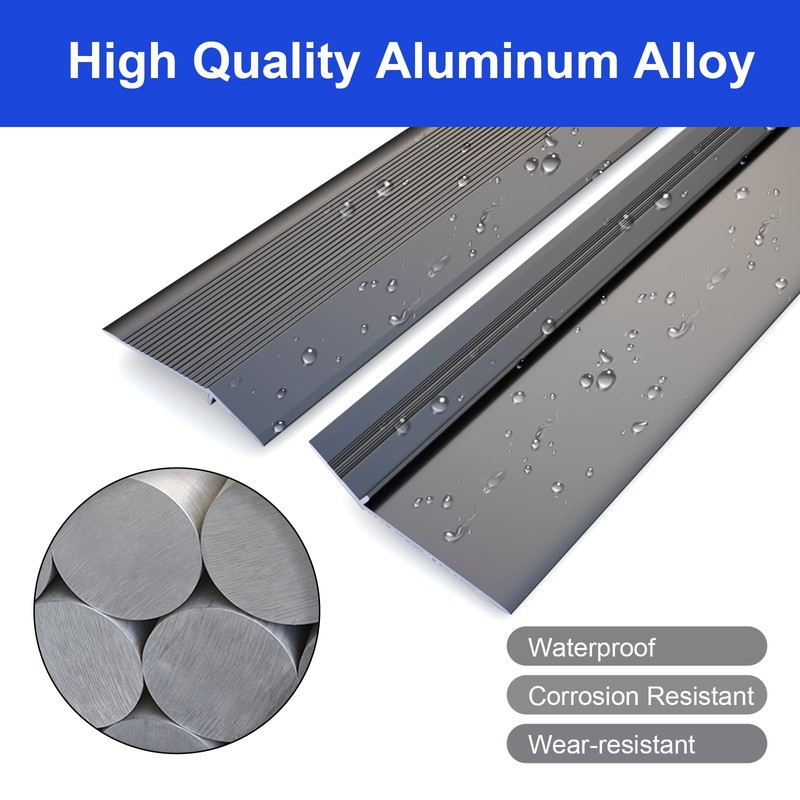 NeatiEase Threshold Ramps for Doorways, 48" Metal Floor Transition Strip