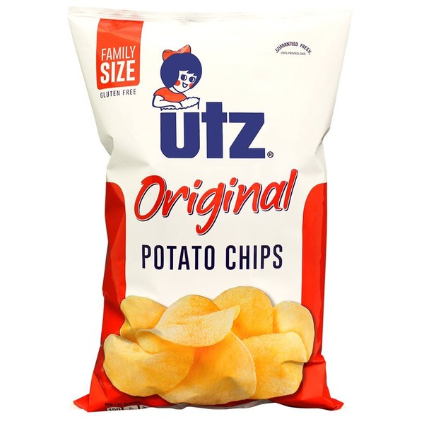 Utz Potato Chips, Regular, Regular, 9.5 oz Bag