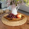 wohnfreuden Teak Wood Bowl Brown Oval 30 cm - Tropical