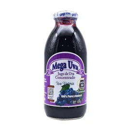 Mega Uva Jugo de Uva Concentrado, 100% Puro y Natural, Victoria, 630g Rinde 3.8 Lt