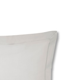 Plain Dyed Cotton Percal Grey 200TC Oxford Pillowcase 50 x 80 cm