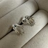 Sterling Silver Cut Out Penguin Stud Earrings