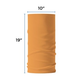 FlexFiber Neck Gaiter, Breathable Face Mask for Men and Women, Lightweight Face Covering, Orange, One Size