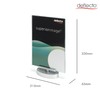 Deflecto A4 Portrait Countertop Swivel Sign Holder - Double-sided Poster
