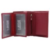 Leather Boxed Style wallet LEAS, red/cherry - ''LEAS Special Edition''