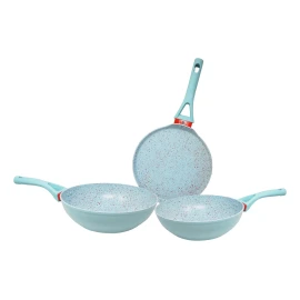 Alfa Set De 2 Woks Y Comal Alfa Aluminio Espesor/2.6mm Color Jade