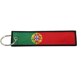 Llavero de la bandera de Portugal, 100% bordado