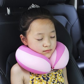 Kids Travel Pillow Toddler Chin Supporting Neck Pillow Baby Travel Pillow Safety Infant Head Neck Support for Car Seat Airplane Train Pushchair Child Soft Head Neck Pillow for Boys Girls 0-10 Years