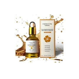 Essence's by Nature. Suero iluminador facial con esencias de hibisco y vitamina C: humecta, hidrata la piel, minimiza los poros, mejora el tono y la firmeza de la piel, reduce los signos del envejec