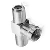 Sat-Adapter T-Stück Verteiler 1-x F-Stecker / 2-x F-Kupplung