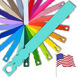 TAGKRAFTERS 9" x 1" Mint - 250 Pcs - Plastic Plant Tags and Labels - Wrap Around Thermal Plastic - Nursery Garden Tree Labels | Made in The USA |