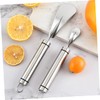 Ciieeo 2pcs Stainless Steel Orange Peeler Efficient Citrus Peeling Tools