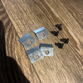 Leisure Line Coal Stove Glass Retainer Clips & Bolts 8pc Set