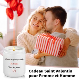 Coldlbing Geschenk zum Valentinstag Damen – Ich liebe dich Liebe Duftkerze Lavendel Geschenkidee Valentinstag Liebhaber Geburtstag Original für Herren Damen Paar Ehemann Freund Freundin
