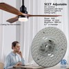 36W 5CCT Dimmable LED Ceiling Fan Flush Mount Light Engine
