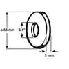 CORNAT TEC383002 Collar f. taps Chrome 3/4x5