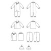 McCall Pattern Company Baby's Bunting, Jacket, Vest, Pants, and Beanie