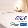 Waterproof Mattress Protector, 80 x 200 cm, Cotton Fleece Certified