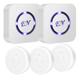 EverNary Dog Door Bell,Smart Dog Bells to Go Outside,Doorbell for Potty Training,Communication Bell for Puppies with 3 Waterproof Touch Buttons & 2 Receiver