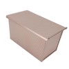 Loaf Pan with Lid for Baking Bread Nonstick Corrugated Steel
