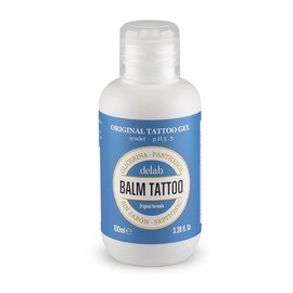 BALM TATTOO - Cleansing Gel for Tattoos - Syndet Original Gel Tattoo - Tattoo Aftercare - Moisturizing Formula - For Tattooed Sensitive Skin - Relieves Itching - Moisturizes the Skin - 100 ml