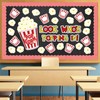 JarThenaAMCS 77 Pcs Popcorn Bulletin Board Decoration Funny Popcorn Bucket