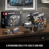Mould King 10131 W16 Engine Building Blocks Sets, V8 Engine