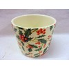 Heron Cross Pottery Xmas Holly Chintz Small Sugar Bowl