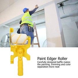 Rodillo de Pintura de Hilo Amarillo con Mango para Trabajos de Pintura, Reforma y Decoración, 30 X 12 X 6,4 Cm