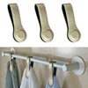 Prriudy 3 Pack Leather Towel Clips Bath Towels Hooks with