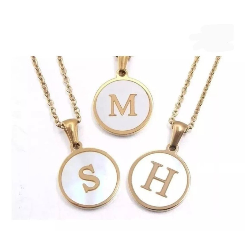 Codalis Cadena Collar Con Dije Letra Inicial Mujer