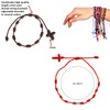 HJYZY 10 pcs Pulsera Decenario Knotted with Woven Cross Adjustable