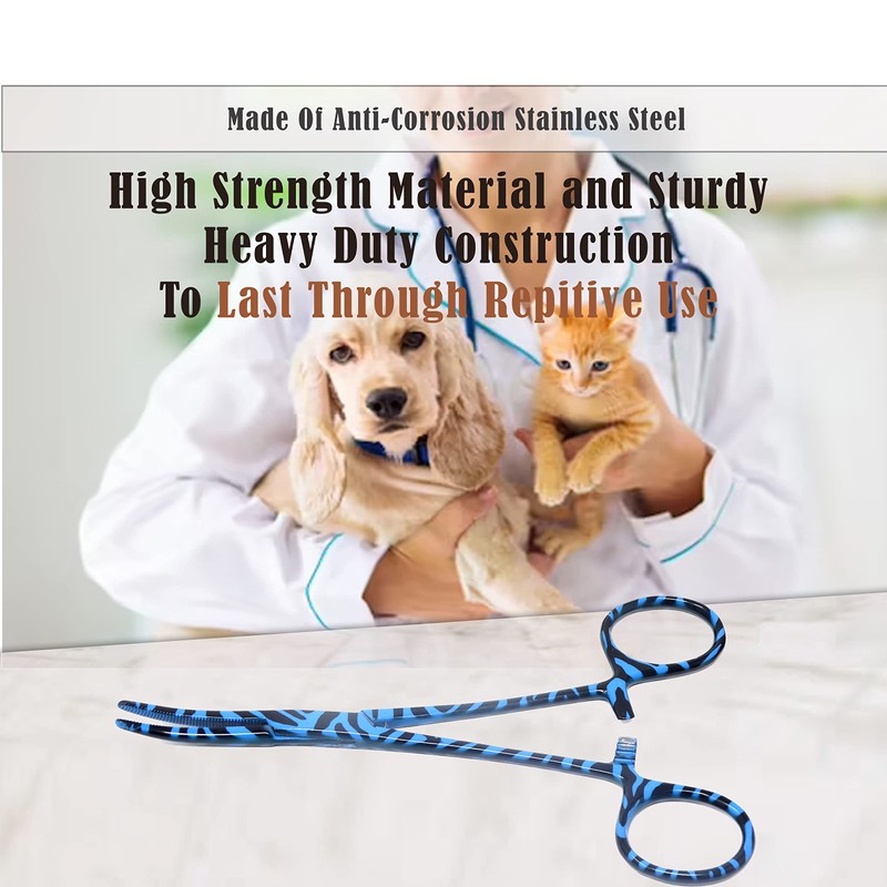 Dog Cat Pet Ear/Nose Hair Puller Grooming Hemostat Locking Forceps